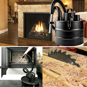 Handige as- en klussen zuiger -  Capaciteit: 18 liter -  HEPA-luchtfilter