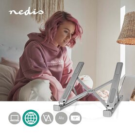 Draagbare en lichtgewicht inklapbare laptopstandaard - Aantal standen: 6 - max 17 " scherm
