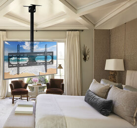 TV Beugel voor plafond of schuine wand - Draai- en Kantelbaar - In hoogte verstelbaar -  42-65" - Max. 45 kg.