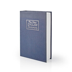 Kluis Boekenkluis | Sleutelslot | Binnenshuis | Medium | Binnenvolume: 1.6 l | 2 Sleutels inbegrepen | Blauw / Zilver