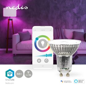 2 STUKS SmartLife LED Spot Wi-Fi | GU10 | 345 lm | 4.9 W | RGB / Warm tot Koel Wit | 2700 - 6500 K | Energieklasse: G | Android™ / IOS | PAR16