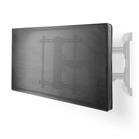 TV-Beschermhoes voor Buiten Scherm afmeting: 65 - 70 " - Supreme Quality Oxford - Zwart
