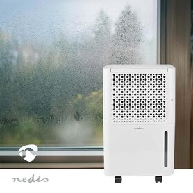 Luchtontvochtiger 10 liter per dag - Ontvochtiging / Automatisch / Was drogen / Ventilatie - Ja - 100 m³/h - Instelbare hygrostaat - 24-uurs timer