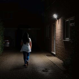 Smartlife Buitenlamp - Veiligheidslamp - Bewegingssensor - Aluminium - Spraakbesturing - Android™ / IOS