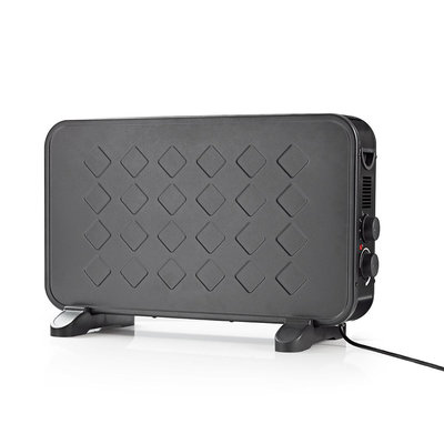 Convectorkachel | Thermostaat | Ventilatorfunctie | 2 Standen | 2000 W | Zwart