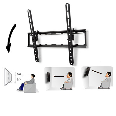 Kantelbare TV-Muurbeugel - Voor schermen van 23 - 55" - Max. 35 kg - 20° Kantelhoek