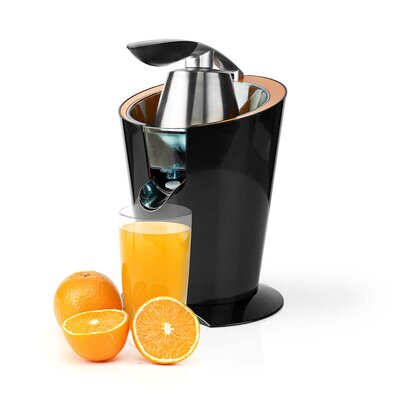 Krachtige Citruspers - 160 W - Oranje / Zwart - 2 perskegels - Grote hendel