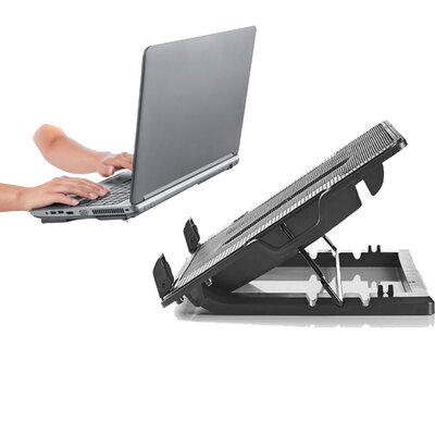 Notebookstandaard | Aantal ventilatoren: 2 | USB Gevoed | Aantal standen: 4 | 18 " | 1200 rpm | LED