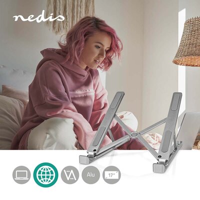 Draagbare en lichtgewicht inklapbare laptopstandaard - Aantal standen: 6 - max 17 " scherm