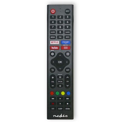 Afstandsbediening - Geschikt voor: Hi-Sense | Voorgeprogrammeerd | 1 Apparaat | Amazon Prime / Disney + Button / Netflix Knop / Rakuten TV Button