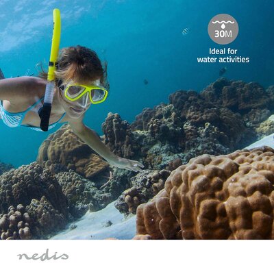 Action Cam Dubbel scherm | 5K@30fps | 16 MPixel | Waterbestendig tot: 30.00 m | 80 min | Wi-Fi | App beschikbaar voor: Android™ / IOS | Mounts inbegrepen