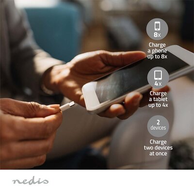 Powerbank 30000 mAh - 1.5 / 2.0 / 3.0 A - Outputs: 2 - Output: 1x USB-A / 1x USB-C™ - Inputs: 1x Micro USB / 1x USB-C™ - PD3.0 20W - Lithium-Polymeer