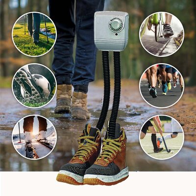 Handige schoenendroger - Met deze schoenendroger kun je natte schoenen en laarzen snel en effectief van binnenuit drogen.