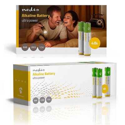 Alkaline-Batterij AAA - 48 stuks - hoogwaardige kwaliteit.