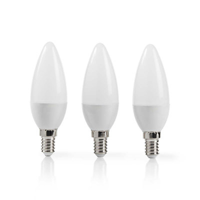 LED-Lamp E14 | Kaars | 5,8 W | 470 lm - 3 pack