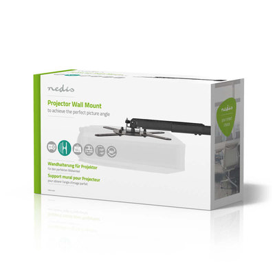 Muurbeugel voor Projector | 360° Draaibaar | Max. 10 kg | Afstand tot de Muur 314 - 500 mm | Zwart