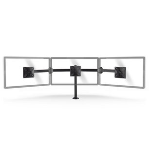 Ergonomische Monitorbeugel - Drie Monitor-Armen - Draai- en Kantelbaar - Zwart Ergonomische Monitorbeugel - Drie Monitor-Armen - Draai- en Kantelbaar - Zwart