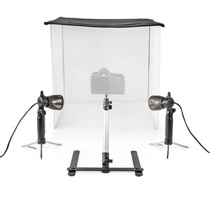 Fotostudioset 600 mm - 600 mm - 600 mm - 400 lm - Opvouwbaar - Achtergronden inbegrepen - Inclusief reistas Fotostudioset 600 mm - 600 mm - 600 mm - 400 lm - Opvouwbaar - Achtergronden inbegrepen - Inclusief reistas