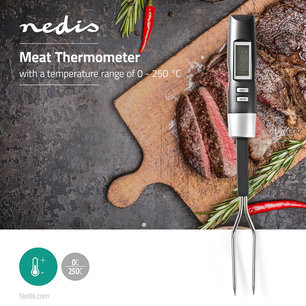 Vleesthermometer - 0 - 250 °C - Digitaal Display Vleesthermometer - 0 - 250 °C - Digitaal Display