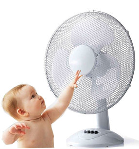 Tafelventilator - Minimaal geluid - Diameter 40 cm - 3 snelheden - Oscillatiefunctie - Wit Tafelventilator - Minimaal geluid - Diameter 40 cm - 3 snelheden - Oscillatiefunctie - Wit