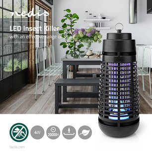 Electrische Insectenlamp - 4 Watt - LED - Zwart Electrische Insectenlamp - 4 Watt - LED - Zwart