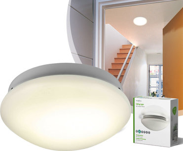 Plafondlamp met actieve bewegingsdetector - 360 graden - 1 tot 8 meter bereik Plafondlamp met actieve bewegingsdetector - 360 graden - 1 tot 8 meter bereik