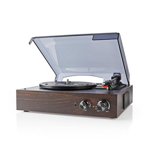 Platenspeler - 18 W - PC-Conversie - Cover - Bruin Platenspeler - 18 W - PC-Conversie - Cover - Bruin