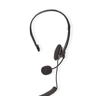 Telefoon Headset - On-Ear - RJ9-Connector - 2,2 m - Zwart Telefoon Headset - On-Ear - RJ9-Connector - 2,2 m - Zwart