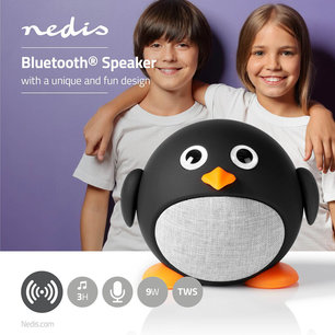 Animaticks Bluetooth Speaker - 3 Uur Speeltijd - Handsfree Bellen - Pippy Pinguin Animaticks Bluetooth Speaker - 3 Uur Speeltijd - Handsfree Bellen - Pippy Pinguin