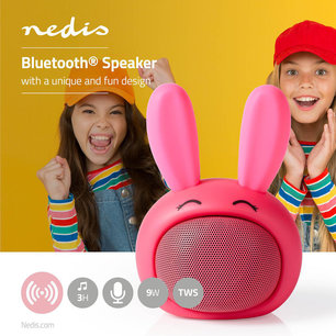 Animaticks Bluetooth Speaker - 3 uur speeltijd - Handsfree bellen - Robby Rabbit Animaticks Bluetooth Speaker - 3 uur speeltijd - Handsfree bellen - Robby Rabbit