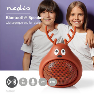 Animaticks Bluetooth Speaker - 3 Uur Speeltijd - Handsfree Bellen - Rudy Reindeer Animaticks Bluetooth Speaker - 3 Uur Speeltijd - Handsfree Bellen - Rudy Reindeer