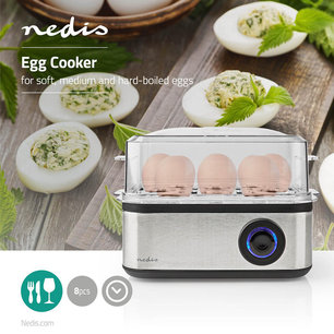 Eierkoker - 8 Stuks - 3 Stages - 500 Watt Eierkoker - 8 Stuks - 3 Stages - 500 Watt