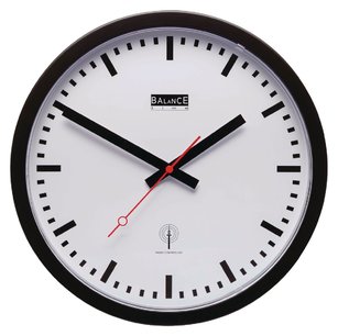 Zendergestuurde Wandklok 30 cm Analoog Wit/Zwart Zendergestuurde Wandklok 30 cm Analoog Wit/Zwart