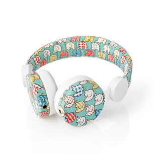 Bedrade Koptelefoon - 1,2 m Ronde Kabel - On-Ear - Olifant - Wit Bedrade Koptelefoon - 1,2 m Ronde Kabel - On-Ear - Olifant - Wit