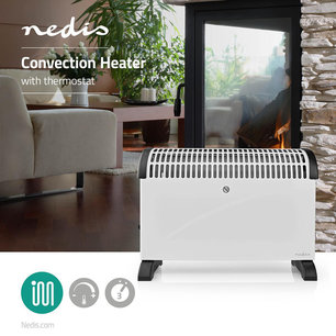 Convectorkachel 2000 W - 3 Warmte Standen - Instelbare thermostaat - GeĂŻntegreerde handgrepen Convectorkachel 2000 W - 3 Warmte Standen - Instelbare thermostaat - GeĂŻntegreerde handgrepen
