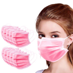 MONDKAPJE 3 LAAGS - 50 STUKS - ROZE MONDKAPJE 3 LAAGS - 50 STUKS - ROZE