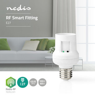 Smart fitting E27 - Nedis RF Smart (LED, 433.92MHz, 100W) Smart fitting E27 - Nedis RF Smart (LED, 433.92MHz, 100W)