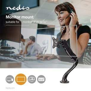 Monitorbeugel voor Bureaus - 10-32 " - 75x75 / 100x100 - Draai- en Kantelbaar - STUNTPRIJS Monitorbeugel voor Bureaus - 10-32 " - 75x75 / 100x100 - Draai- en Kantelbaar - STUNTPRIJS