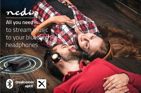 Draadloze audiozender - Bluetooth® - Maximaal 2 hoofdtelefoons - Zwart Draadloze audiozender - Bluetooth® - Maximaal 2 hoofdtelefoons - Zwart