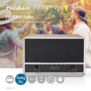 Radio Tafelmodel - AM / FM - Batterij / USB Gevoed - Digitaal - Scherm grootte: 1.6 Radio Tafelmodel - AM / FM - Batterij / USB Gevoed - Digitaal - Scherm grootte: 1.6