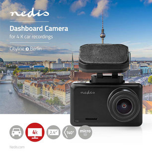 Dashboardcamera 4 K - 1 CH - 2,45 Inch - Kijkhoek Van 140° Dashboardcamera 4 K - 1 CH - 2,45 Inch - Kijkhoek Van 140°