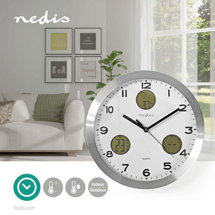 Wandklok - Weerstation - Hygrometer - Buiten-Unit Wandklok - Weerstation - Hygrometer - Buiten-Unit