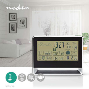 Veelzijdig Weerstation - Draadloze sensor - Alarmklok - Weersvoorspelling Veelzijdig Weerstation - Draadloze sensor - Alarmklok - Weersvoorspelling