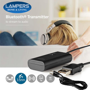 Draadloze Audiozender Bluetooth® - Stream naar je hoofdtelefoon / Oordopjes / speakers Draadloze Audiozender Bluetooth® - Stream naar je hoofdtelefoon / Oordopjes / speakers