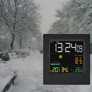 Weerstation - Draadloze sensor - Alarmklok - Weersvoorspelling Weerstation - Draadloze sensor - Alarmklok - Weersvoorspelling
