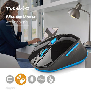 Draadloze Muis - 800/1200/1600 dpi - Met 6 Knoppen Draadloze Muis - 800/1200/1600 dpi - Met 6 Knoppen