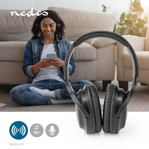 Draadloze Over-ear Koptelefoon Batterij speelduur: Tot 20 Uur - Ingebouwde microfoon - Drukbediening - Ondersteuning voor spraakbesturing - Volumebediening Draadloze Over-ear Koptelefoon Batterij speelduur: Tot 20 Uur - Ingebouwde microfoon - Drukbediening - Ondersteuning voor spraakbesturing - Volumebediening