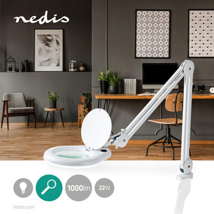Loeplamp - Vrij beweegbaar - Ideaal voor zowel werk als hobby - 22 W - 6400 K - Wit Loeplamp - Vrij beweegbaar - Ideaal voor zowel werk als hobby - 22 W - 6400 K - Wit