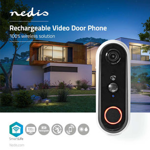 SmartLife Videodeurbel Wi-Fi - Batterij Gevoed - Android™ & iOS - HD 720p - Cloud / MicroSD - IP54 - Met bewegingssensor - Nachtzicht SmartLife Videodeurbel Wi-Fi - Batterij Gevoed - Android™ & iOS - HD 720p - Cloud / MicroSD - IP54 - Met bewegingssensor - Nachtzicht