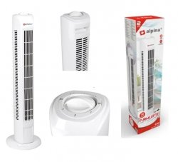 Mooi vormgegeven compacte torenventilator - 45 Watt - 78 cm - Oscillerend - Wit Mooi vormgegeven compacte torenventilator - 45 Watt - 78 cm - Oscillerend - Wit